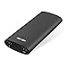 Heloideo Dual USB Ports 11000mAh Power Bank PU Leather Wrapped Portable Battery Charger, Fast Charging for iPhone 6/6 Plus, 6s/6s Plus, Samsung Galaxy and More Smart Phones and Tablets (Black)