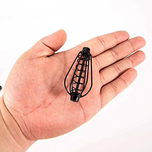 Fishing Feeder, Carp Bait Cage, Fishing Bait Trap Cage Feeder Basket Holder, Coarse Lure Feeder Carp Fishing Tackle Kit Inline Method Bait Feeder 15g/0.5oz, 20g/0.7, 25g/0.9, 30g/1.0 oz (20g) - Thumbnail 6