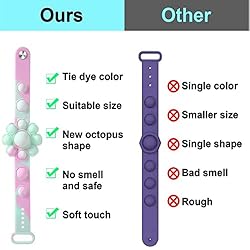 EZ Tuxedo Fidget Toy, 4 Packs Wristband Octopus
