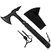 Yes4all Outdoor Camping Hunting Survival Steel Axe with Spike Including Sheath H269 (Axe H269 + Fire Starter) - ²H42IZ