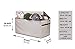 JUMBO Collapsible Toy Chest for Kids (XX-Large) Toy Organizer, Huge Storage Basket w/ Flip-Top Lid | Organizer Bin for Bedrooms, Closets, Child Nursery | Store Stuffed Animals, Games, Clothes, Shoes