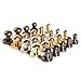 WUTA Solid Brass Round Head Screw Studs Brass Button Nail Rivet Chicago Leathercraft Accessories 20pcs/Pack,10mmX8mm Brass