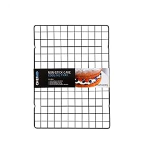 Chef-Aid-Non-Stick-Cake-Cooling-Tray-25-x-35cm Chef Aid Non-stick Cake Cooling Tray measuring 25cm x 35cm, Perfect for cooling fresh baked Cakes, Cookies and savouries…