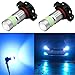 Alla Lighting 2800lm PSX24W 2504 LED Lights Bulbs 8000K Ice Blue Xtreme Super Bright COB-72 12V Car Fog Light Replacement 12276
