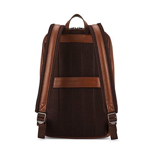 samsonite business slim backpack leather