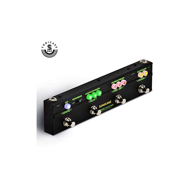 SONICAKE Guitar Multi Effect Pedal Chorus Delay Reverb Distortion