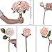 Artificial Flowers Rose Bouquet - 2 Pack Fake Flowers Silk Plastic Artificial White Roses 18 Heads Bridal Wedding Bouquet for Home Garden Party Wedding Decoration