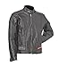 GFCRLTR Diamond Plate™ Rock Design Genuine Buffalo Leather Motorcycle Jacket
