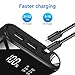 Portable Charger Power Bank 20000mAh Fast Recharge External Battery Pack Built-in 4 Cables Battery Pack with LCD Indicator Ultra Slim Phone Charger Compatible with Phones, Tablets and More
