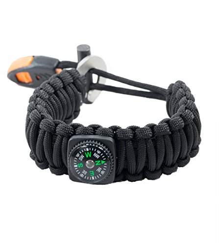 BIOC--Bracelet-Survival-Kit-550-Paracord-15-uses-in-1--BLACK