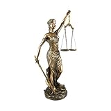 PTC 12 Inch La Justica with Scales and Sword Resin Statue Figurine
