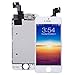Pre-Assembled Screen Replacement for iPhone 5s White, LCD Display and Touch Screen Digitizer Replacement for A1453, A1533, A1457, A1530 w/Facing Proximity Sensor, Ear Speaker, Front Camera and Tools