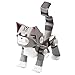 PIPEROID animals Cats Silver Tabby - paper craft kit from Japan