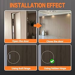 MENGSHI Ultra-Thin Hidden Door Hinges Invisible