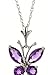 TFSM Butterfly Necklace (Amethyst Shades - Purple)
