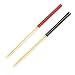 Bezall® 5 Pairs Kitchen Bamboo Hot Pot Noodles Cooking Non Slip Chopsticks Tableware Dinnerware 13 Inch (Red)