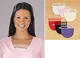 LACE MODESTY PANEL CLIP ON CAMISOLES IN 6 ASSORTED COLORS! (SET OF 6)