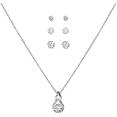 Danecraft Light Up Box Womens Pendant & Earrings 4-pc. Jewelry Set