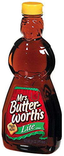 MRS. BUTTERWORTH’S LITE THICK AND RICH PANCAKE SYRUP, 24 OZ. (PACK OF 12)