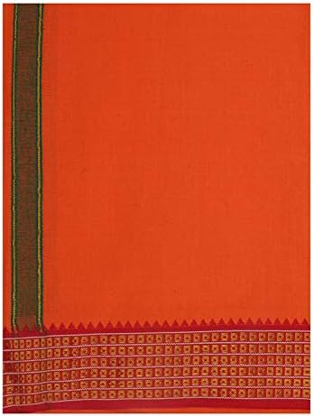 Bellekart Premium Quality Men's Cotton Dhoti (Orange)