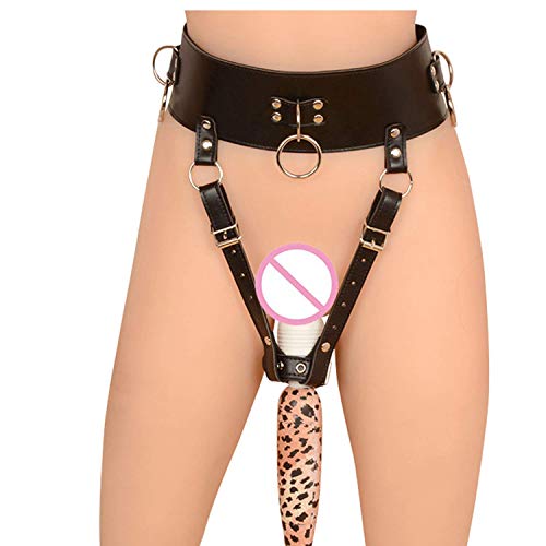 YTERR Shirt BD Leather Female Chástí-ty Belt Magic Wand Holder BD Harness Women Strápǒn Erotic to**ys Sexxhh to**ys for Couples Adult Game,Big Size 120cm