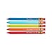 Paper Mate 1862166 Mates Mechanical Pencils, 1.3mm HB #2 Lead, 5 Pack, 25 Count Total and Pink Pearl Erasers, Medium, 3 Count