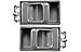 PT Auto Warehouse NI-2030G-P - Inside Interior Inner Door Handle, Gray - Left/Right Pair