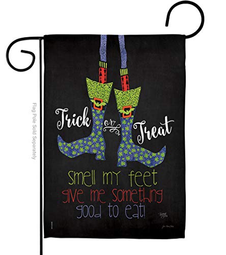 Trick Or Treat Flag Smell My Feet Decor Banner Wall Lawn Door Room Outdoor Post…
