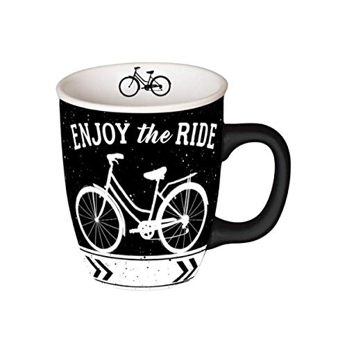 Carson Home Enjoy the Ride Mug 14oz, Decorative Ceramic Mug for Coffee
