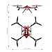 Metakoo D1 RC Toy Drone with 720P HD Camera, Big Outdoor/Indoor Helicopter with Carbon Fiber Arms, Quadcopter with Altitude Hold, 3D Flips, Headless Mode and One-key Return (Red)