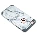 ULAK iPhone 6 Plus Case, iPhone 6S Plus Case, Slim Dual Layer Soft Silicone and Hard Back Cover Anti Scratches Bumper Protective Cover for Apple iPhone 6 Plus / 6S Plus 5.5 inch (Marble Pattern)