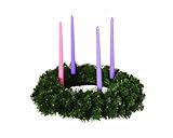 Balsam Pine 20 Inch Advent Wreath Candle Holder