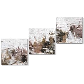 3 Piece Canvas Wall Art Abstract Color Canvas Prints Home Artwork Decoration for Living Room,Bedroom - 12"x12"x3 Panels