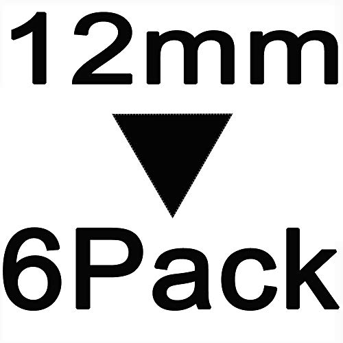 Replace TZe231 TZ P-Touch Label Tape Standard Laminated Label Tapes TZe-231 TZ231 TZ-231 Compatible for Brother P Touch PT-H100 PT-D210 PT-H110 PT-D400AD PT-D600 1/2-Inch x 26.2Feet (12mm x 8m) 6-Pack