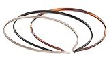 France Luxe Belle Skinny Headband 3-Pack - Black/Silver/Tortoise