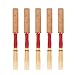 Beginner's Soft Oboe Reeds (5pcs), Medium Strength, With Plastic Case/Tube, Ideal for Beginners and Professionals