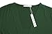 Simier Fariry Fashion Twist Knot Front Rayon Tshirt Blouse Clothing For Women Green XL