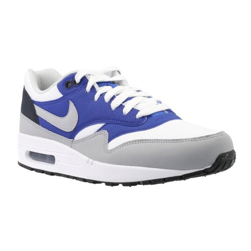 Nike Men's Air Max 1 Essential Shoes, White/Wolf Grey/Dark Obsidian, 9