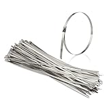 Cable Matters (100 Pack) 12-Inch Locking Stainless Steel Cable Ties