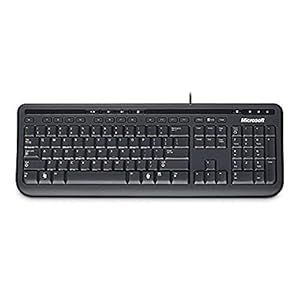 Microsoft-Wired-Keyboard-600-UK-Layout-Black Microsoft Wired Keyboard 600, UK Layout - Black