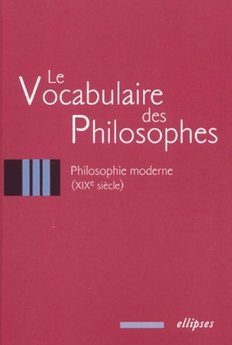 Le  vocabulaire des philosophes