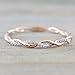 Barogirl Twist Ring Engagement Ring Wedding Bands Rose Gold Rings Jewelry for Women and Lovers YR905(8)
