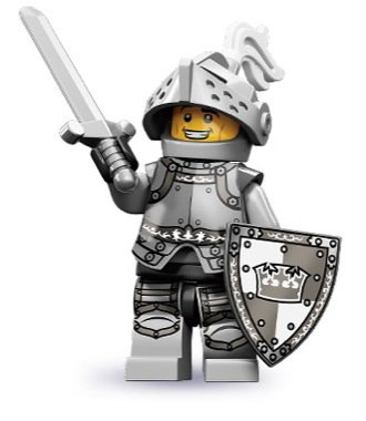 LEGO Minifigures Series 9 Knight (opened packet)