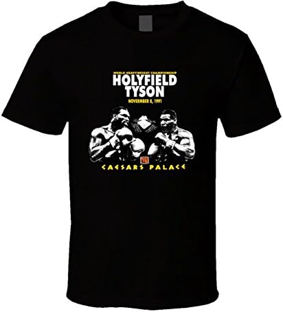 Mike Tyson Vs Michael Spinks Fight T Shirt L White | Amazon.com