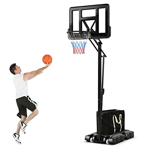 Giantex Portable Basketball Hoop Outdoor 810Ft Height Adjustable