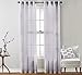 HLC.ME 2 Piece Semi Sheer Voile Window Curtain Grommet Panels for Bedroom & Living Room (54