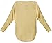 UGET Women's Sweater Casual Oversized Baggy Off Shoulder Loose Fitting Shirts Long Batwing Sleeve Pullover Tops Medium Apricot