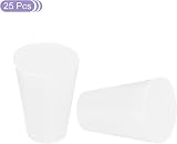 sourcing map Silicone Tapered Plugs 8-13mm White Translucent 25 Pcs for Lab view 3