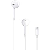 Apple EarPods Headphones with Lightning Connector, Wired Ear Buds for iPhone with Built-in Remote to Control Music, Phone Cal