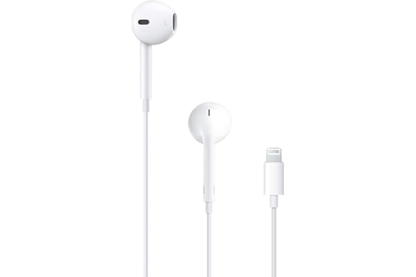 Apple EarPods Headphones with Lightning Connector, Wired Ear Buds for iPhone with Built-in Remote to Control Music, Phone Calls, and Volume